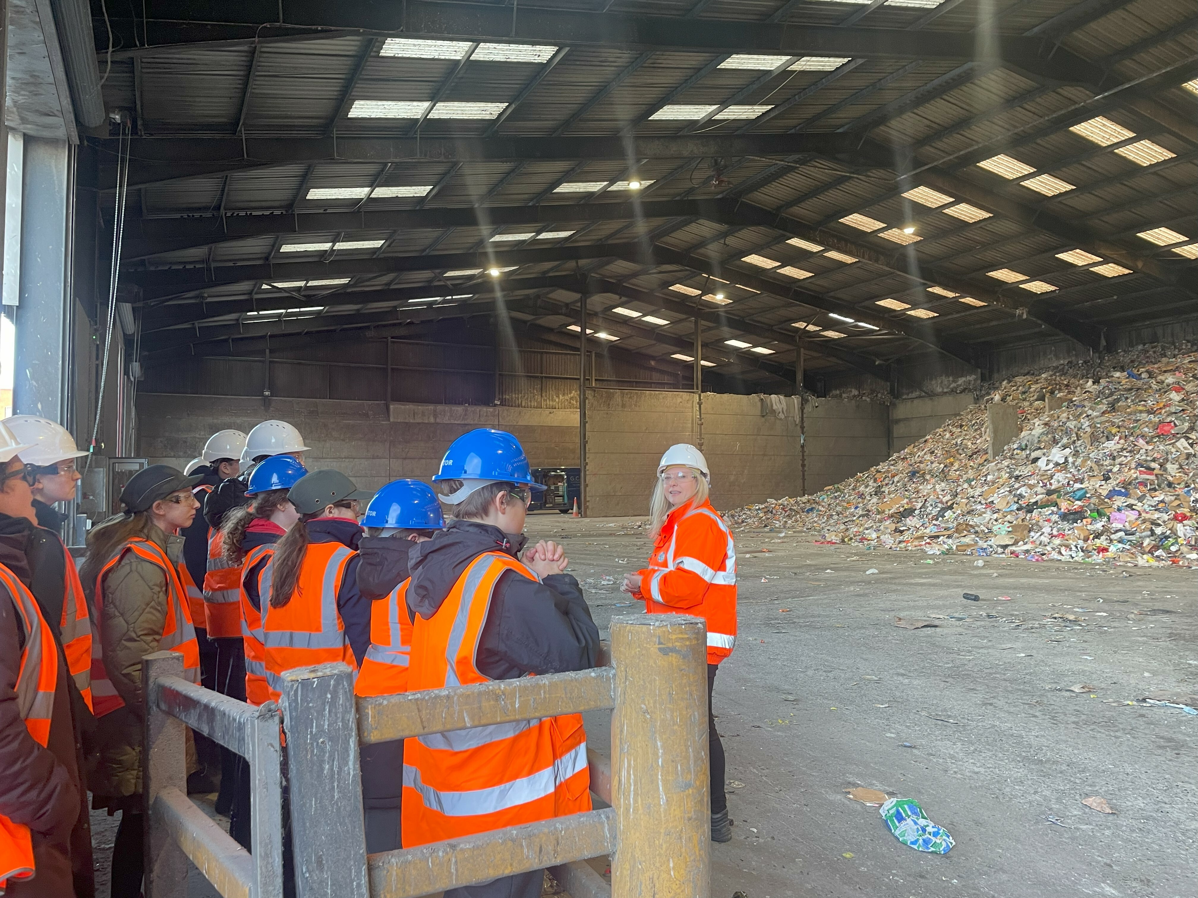 Children on tour of our MRF