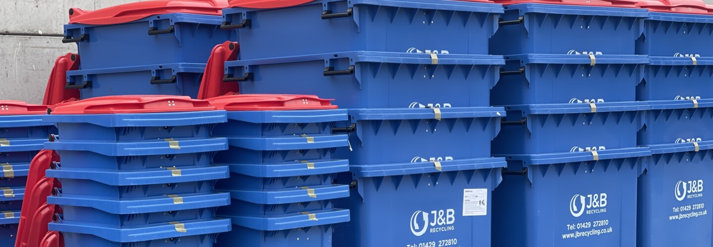 A large selection of small and large wheelie bins plus skips for the hospitality industry