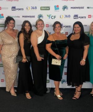 J&B Recycling team photo at local awards evening