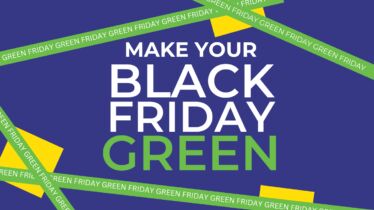 Graphic banner to promote green Friday instead of black Friday