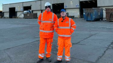 Health and safety officers at J&B Recycling plant in Hartlepool