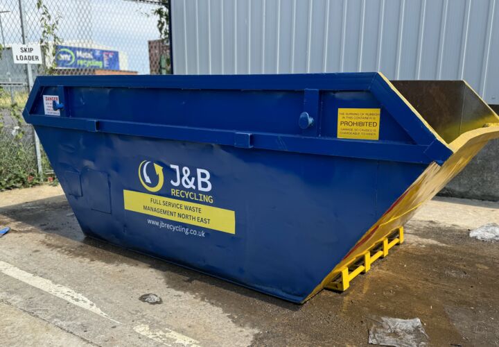 J&B Recycling, skip hire, 8 yard open skip