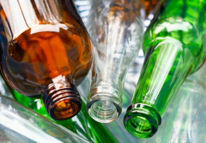 Glass bottle recycling