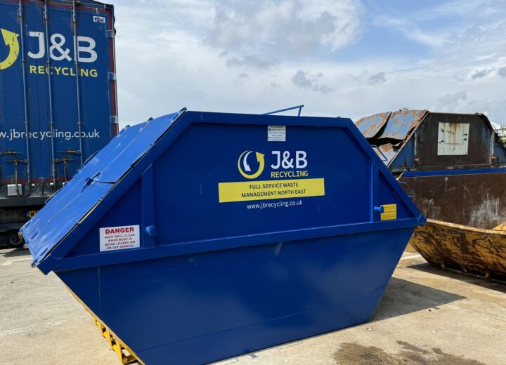 J&B Recycling, skip hire, 10 yard enclosed skip